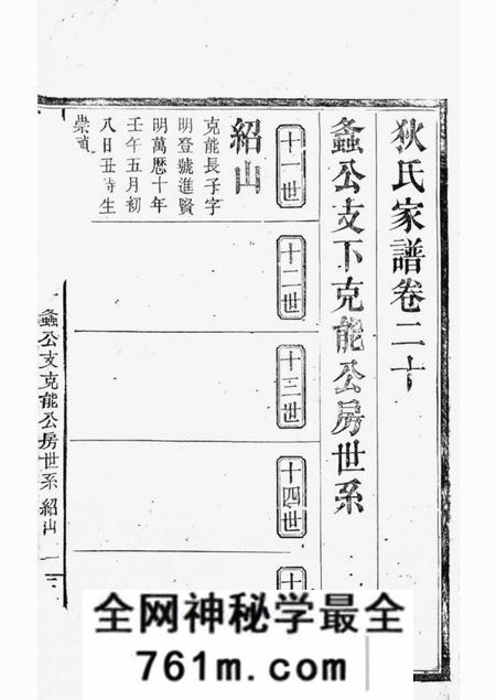 湘阴天水堂狄氏家谱