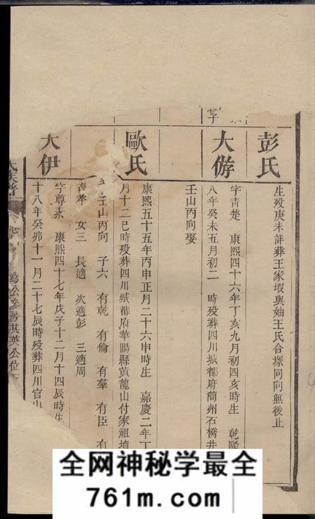 宁乡宁邑造钟何氏族谱