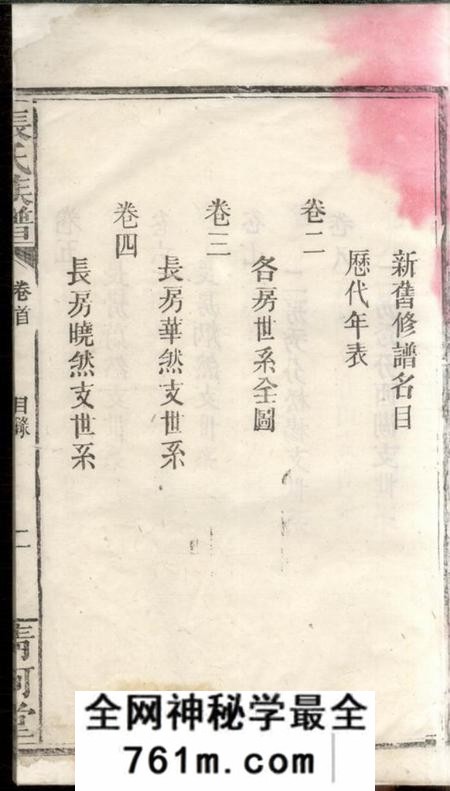 华容清河堂张氏族谱二十卷