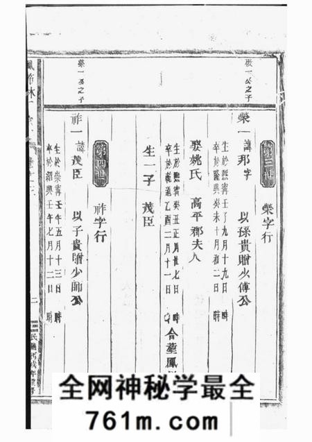 东阳风节林氏宗谱四卷