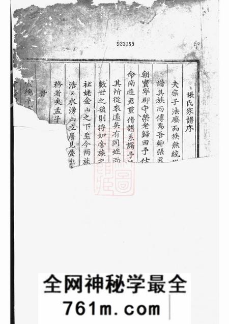 东阳等张氏会修宗谱