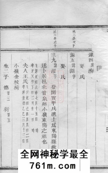 东阳桑源陈氏宗谱