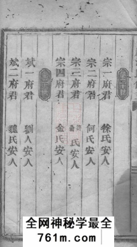 金华石崖沈氏仪主
