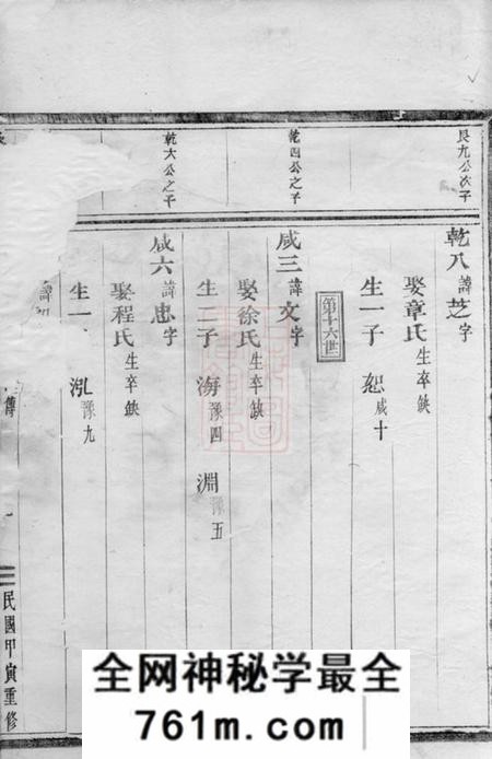 东阳桑源陈氏宗谱