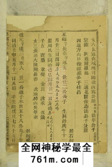 永康华溪武平李氏宗谱