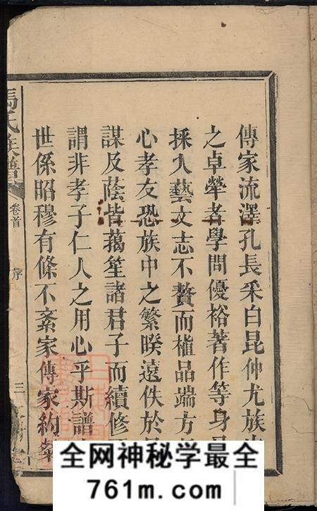 湖南桃源大树堂冯氏族谱十卷首一卷