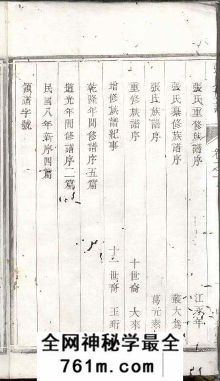 句容中和堂张氏族谱六卷