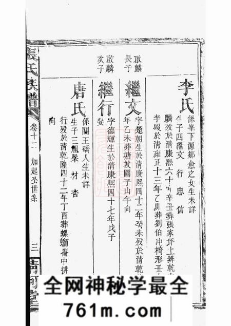 巴陵清河堂张氏族谱