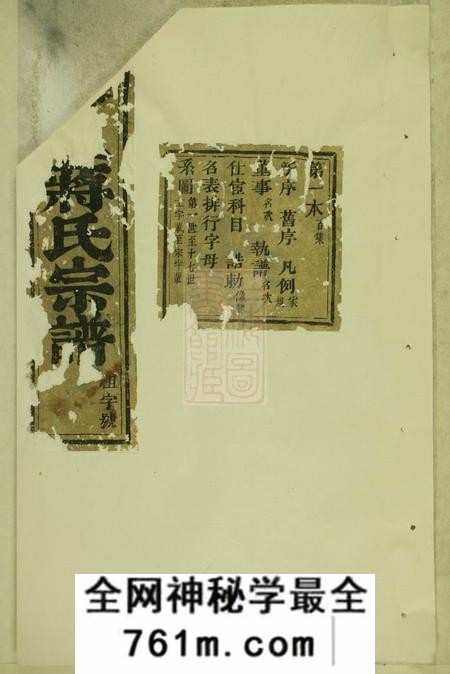 东阳泰里蒋氏宗谱十三卷