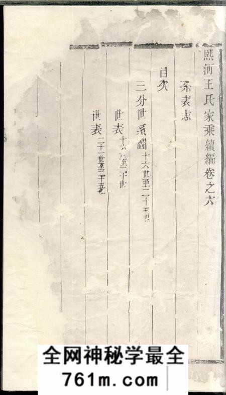 恩荣堂熙河王氏家乘续编