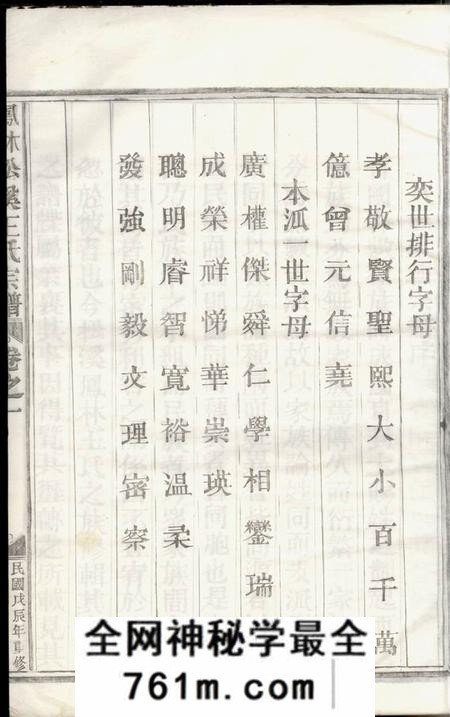 浙江金华凤林松溪王氏宗谱五卷
