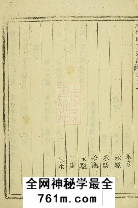 东阳大磉癓国楼氏宗谱四卷