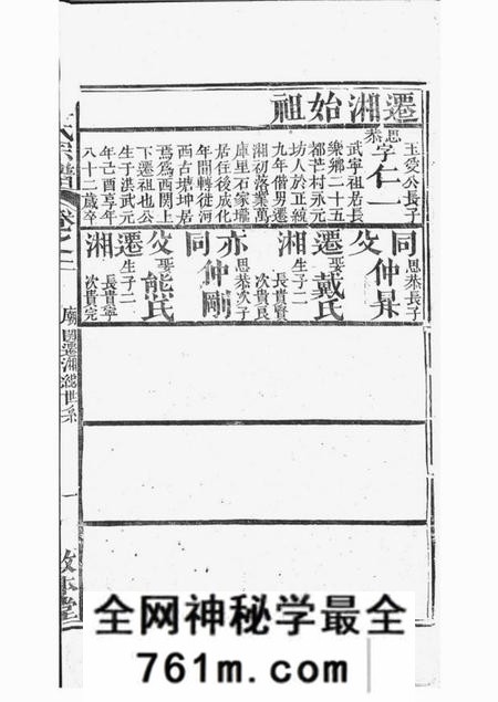 临湘敦本堂元氏宗谱