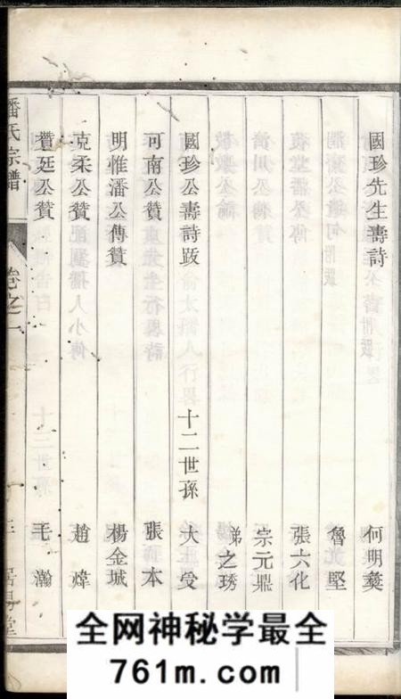 扬州居易堂维扬江都潘氏重修族谱八卷