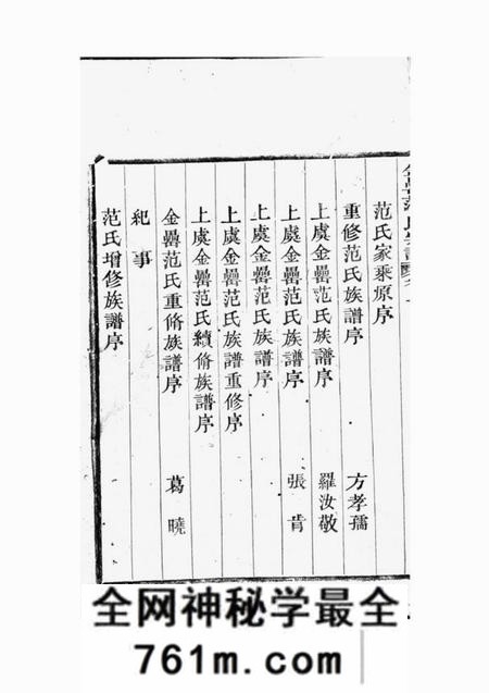 上虞芝本堂古虞金罍范氏宗谱十四卷