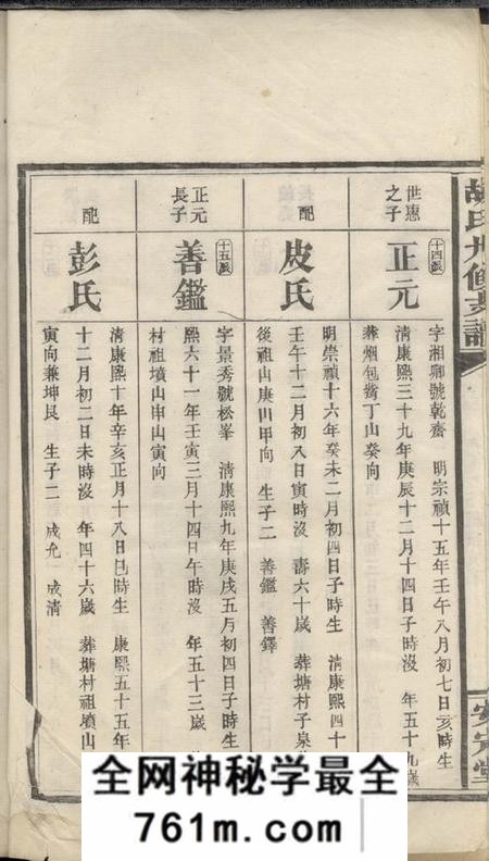 益阳安定堂资阳炭溪胡氏九修支谱