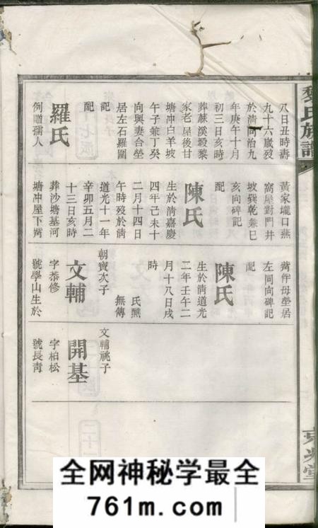 湘阴京兆堂黎氏族谱
