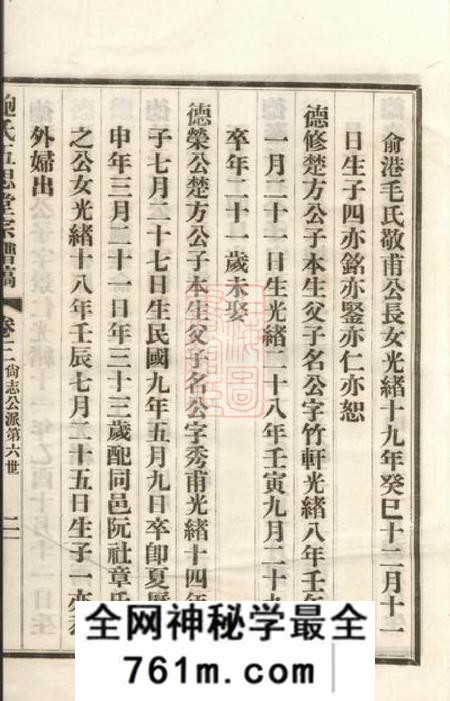 会稽鲍氏五思堂宗谱稿