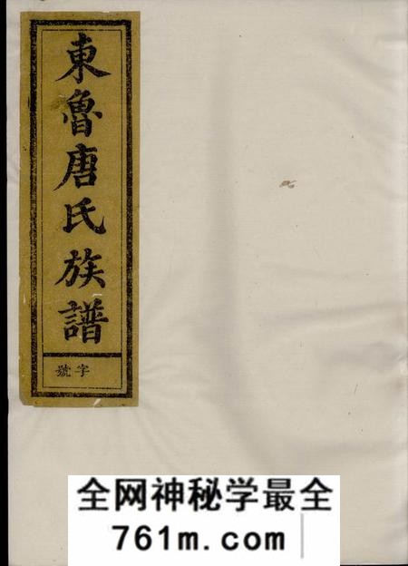 兰溪重修兰江东鲁唐氏族谱二十卷