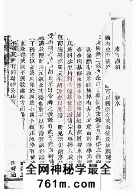 东阳东南湖胡氏宗谱十五卷
