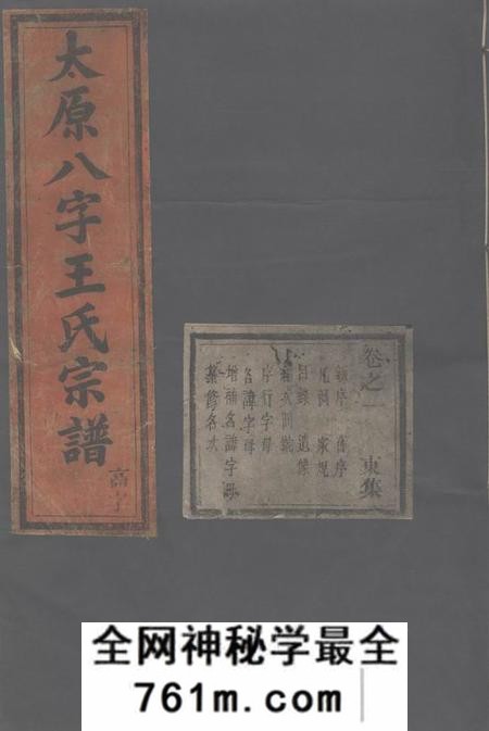 东阳竹里八字王氏宗谱十八卷