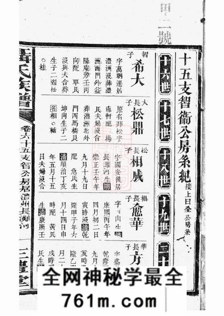 湖南三礼堂聂氏族谱