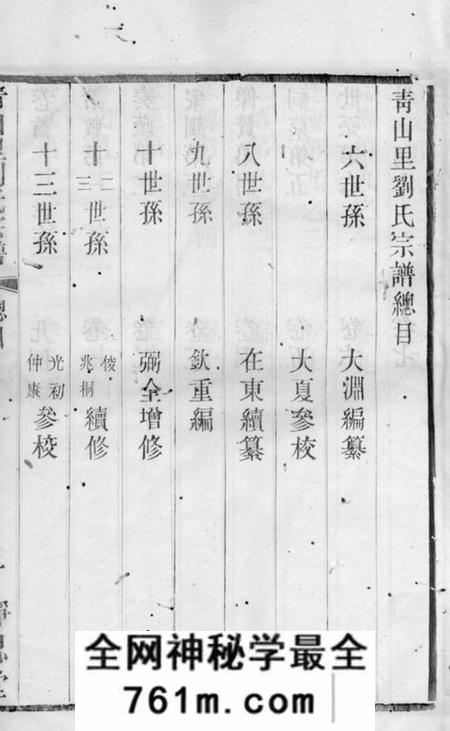 武进静思堂青山里刘氏宗谱十八卷首一卷末一卷