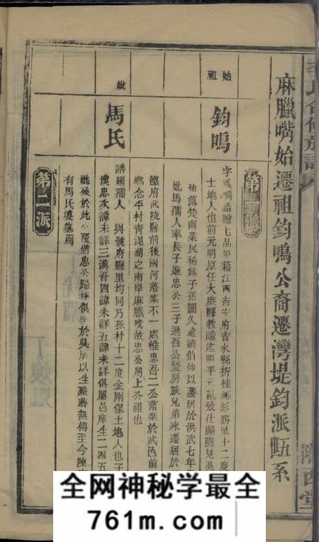 武陵陇西堂李氏合修族谱