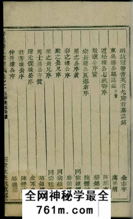 义乌义乌善溪楼氏重修宗谱八卷