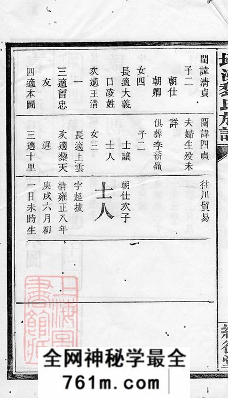 坪州经术堂坪州黎氏族谱七卷末一卷