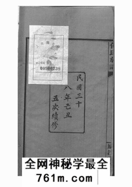 岳阳庐江堂岳阳坪桥河何氏族谱十卷
