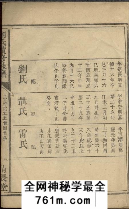 清畏堂胡氏续修族谱不分卷