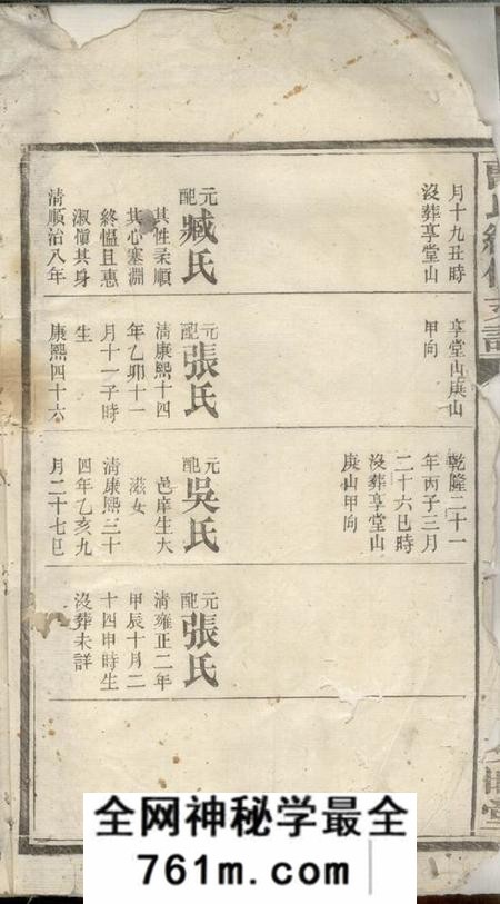 湖南文昭堂曹氏续修支谱