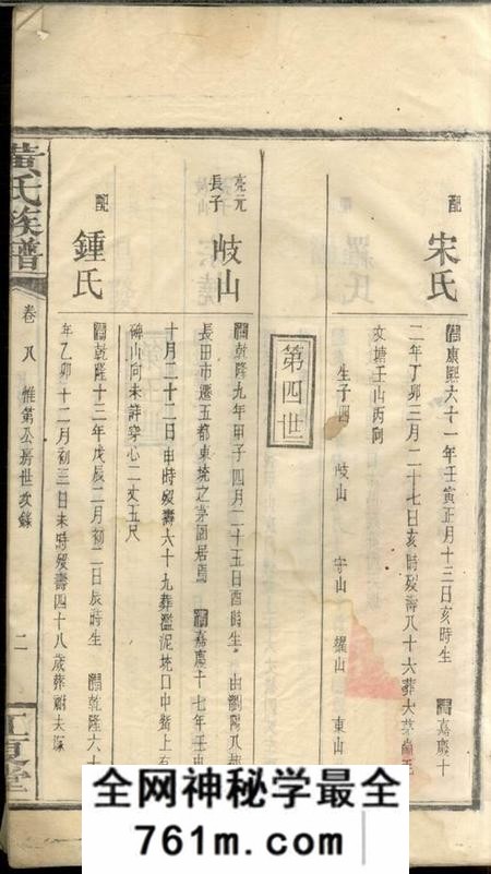 浏阳江夏堂黄氏族谱