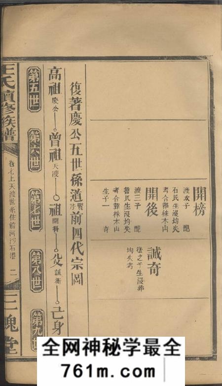武陵三槐堂王氏续修族谱