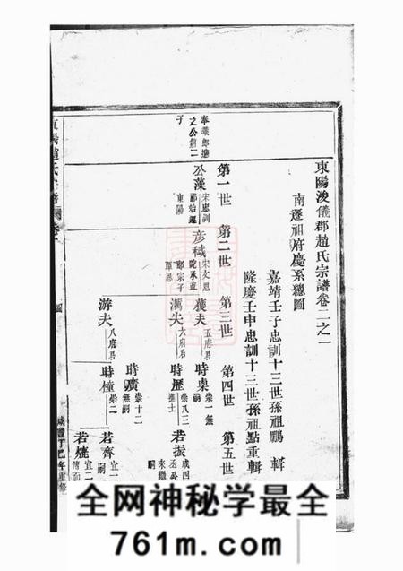 东阳东阳赵氏宗谱十九卷