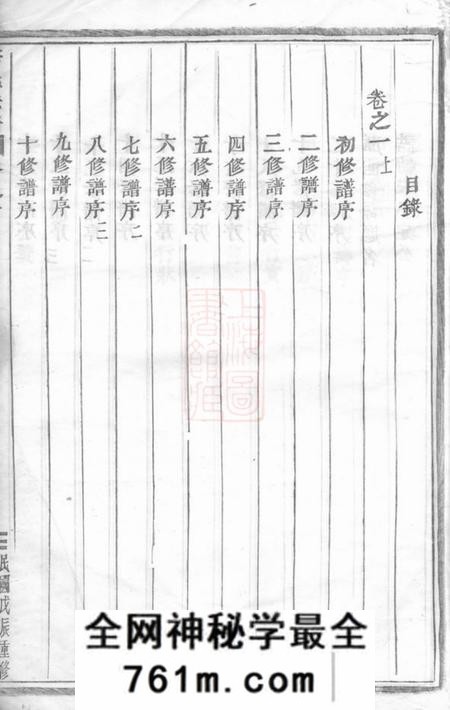 浦阳浦阳李氏宗谱六卷