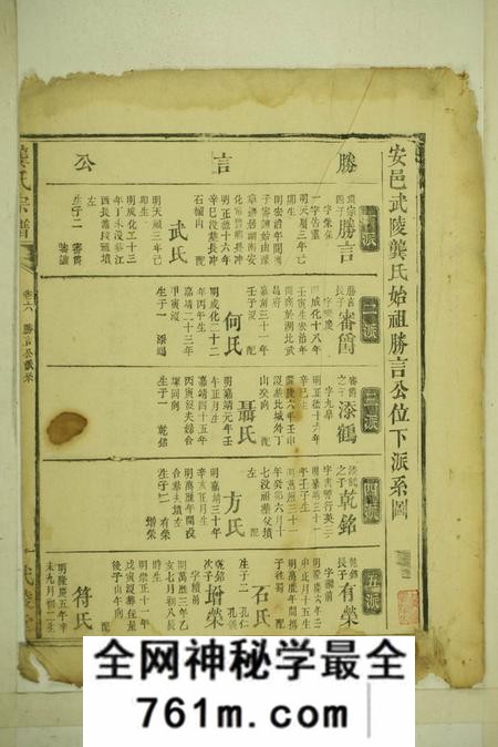 湖南安化武陵堂龚氏宗谱