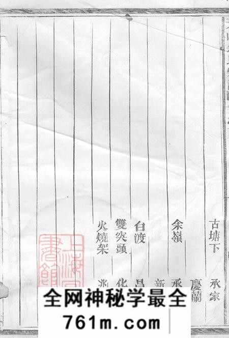 浙江金华天山余氏宗谱十卷首一卷