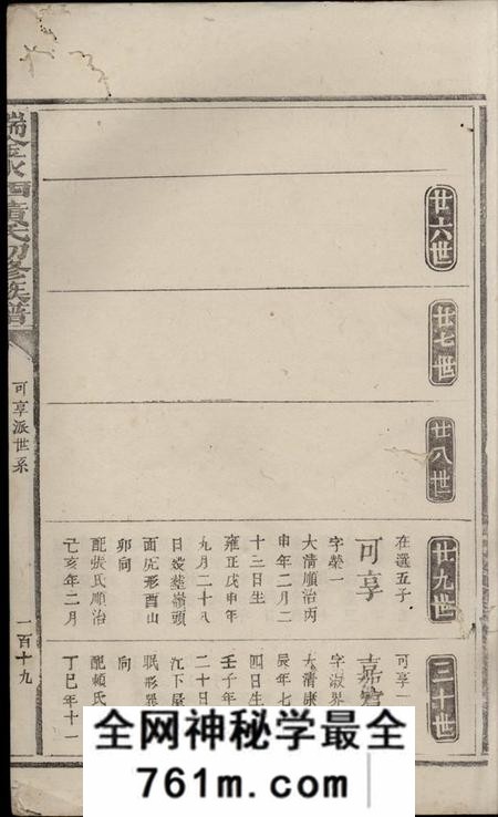 瑞金瑞金水西黄氏初修族谱不分卷
