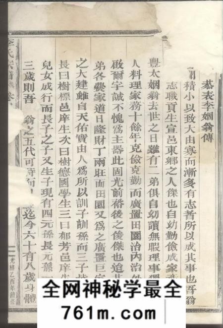 丽水李氏宗谱