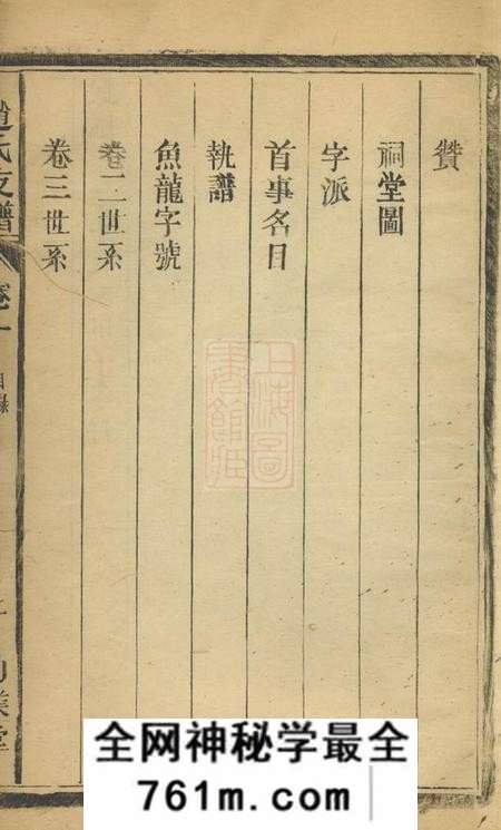 合肥勤业堂合肥北乡赵氏创修支谱四卷