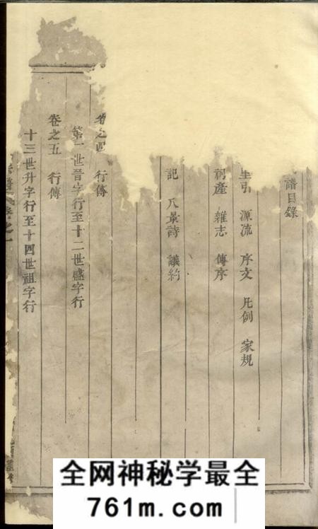 浦阳浦阳墅屏吴氏宗谱八卷