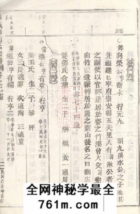 丽水彭城郡刘氏宗谱