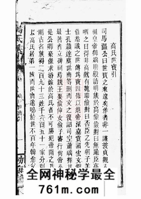 岳阳渤海堂高氏族谱