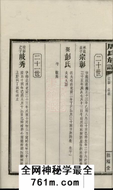 湖南拱福堂周氏族谱