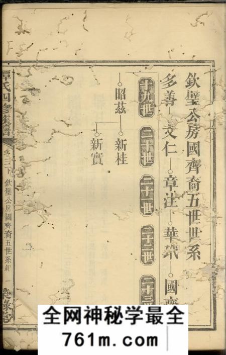 武陵荣禄堂谭氏四修族谱