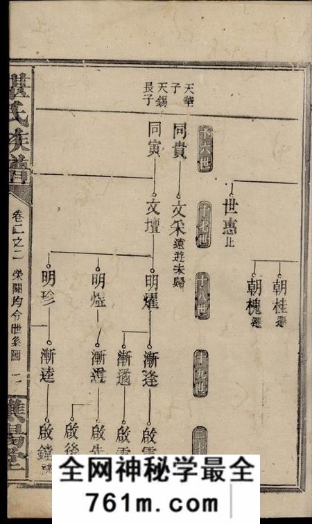 谯阳堂谌氏族谱