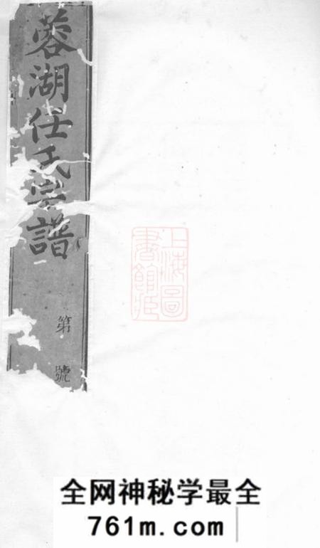 常州文着堂蒋家荡任氏宗谱十二卷