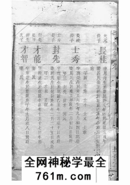 平江长发堂李氏族谱